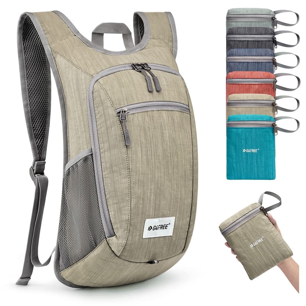 Mochila de caminhada G4Free leve 10L/15L dobrável à prova d`água