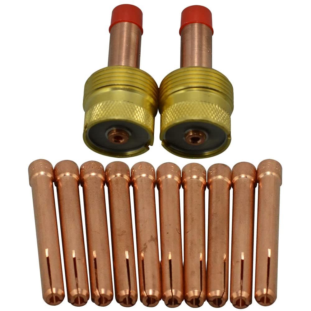 Kit de lentes a gás para tocha de soldagem TIG RIVERWELD 45V116 10N23 1,6 mm