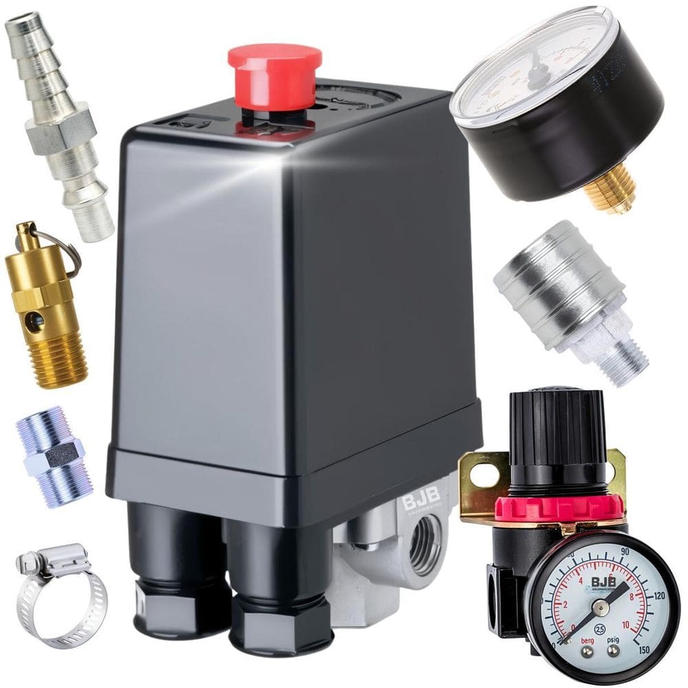 Kit Compressor De Ar De Pressostato Baixa Pressão 80-120