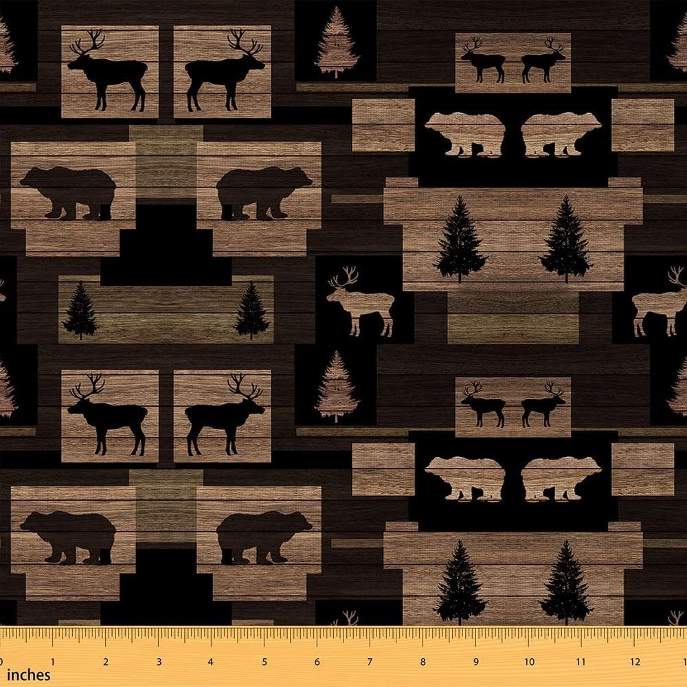 Tecido Erosebridal Deer à prova d`água de 1 jarda (92x160cm) de poliéster