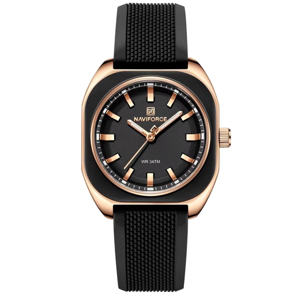 relógio feminino de quartzo casual com pulseira de silicone impermeavel 3atm