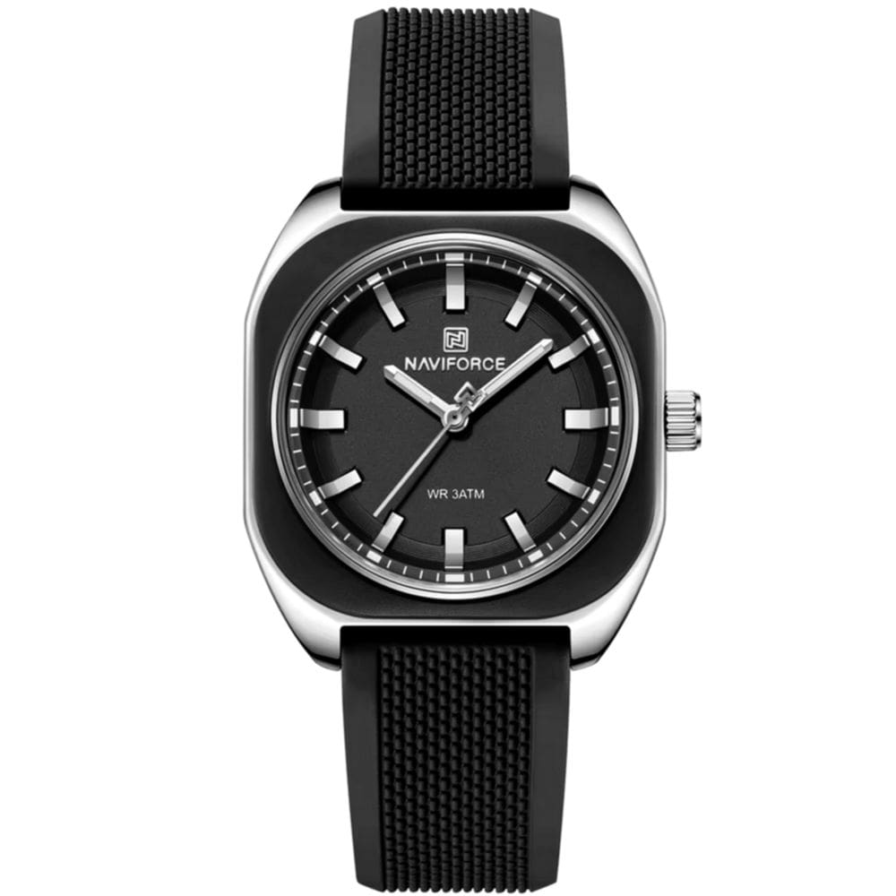 relógio feminino de quartzo casual com pulseira de silicone impermeavel 3atm