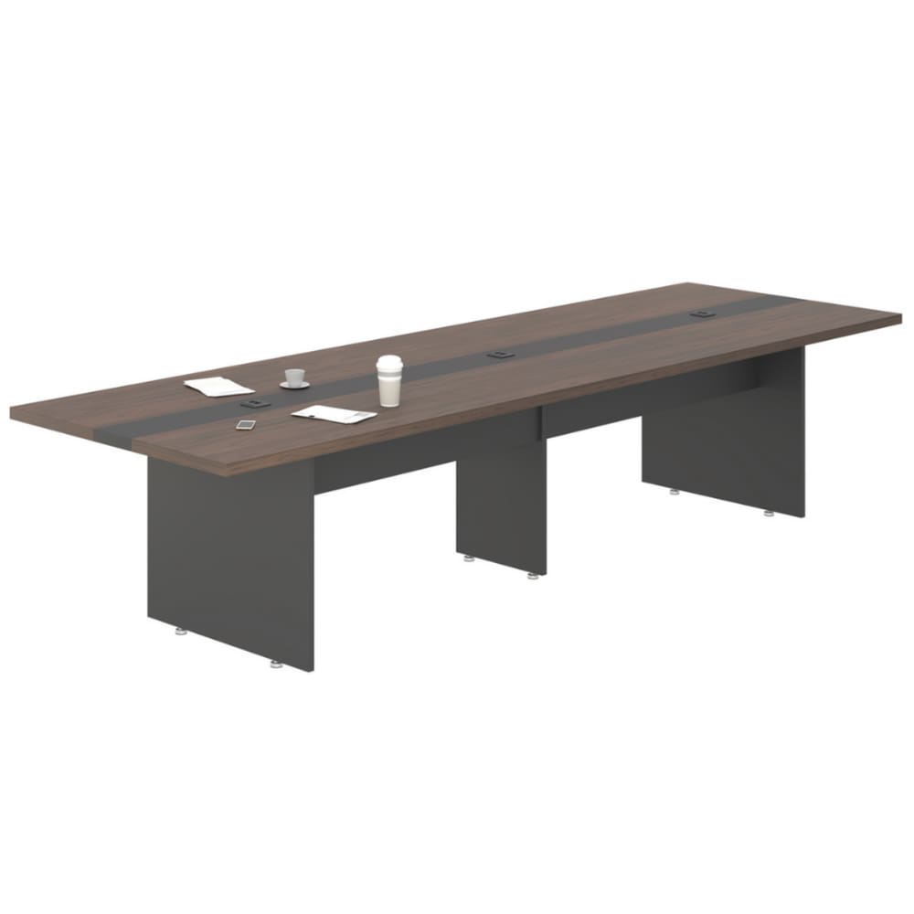 Mesa de Reunião 8 Lugares Escritório Parma Freijó Preto