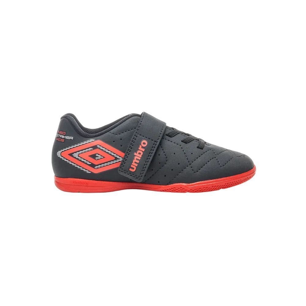 Chuteira Futsal Neo Striker Kids U07fb00133-142 - Preto/Vermelho 33