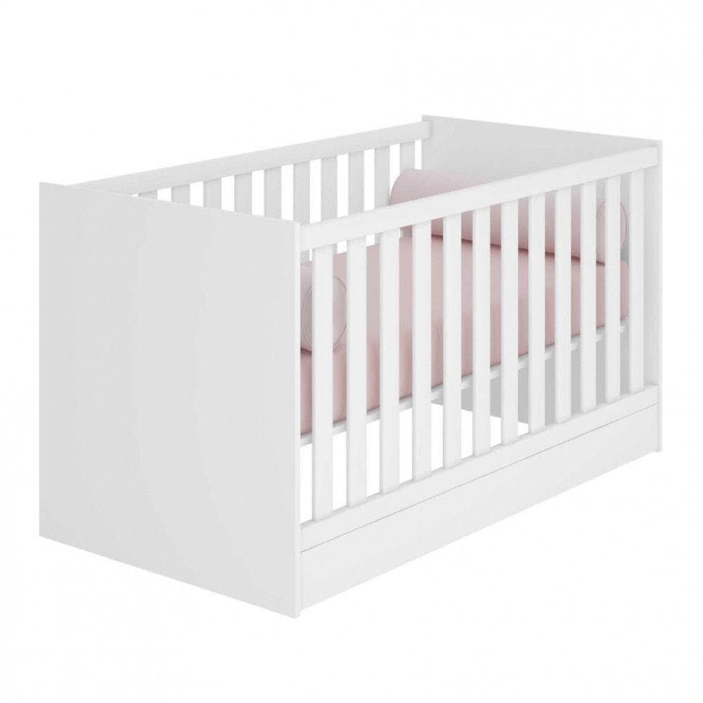 Berço Mini Cama Doce Sonho Em MDP E Mdf Qmovi Branco