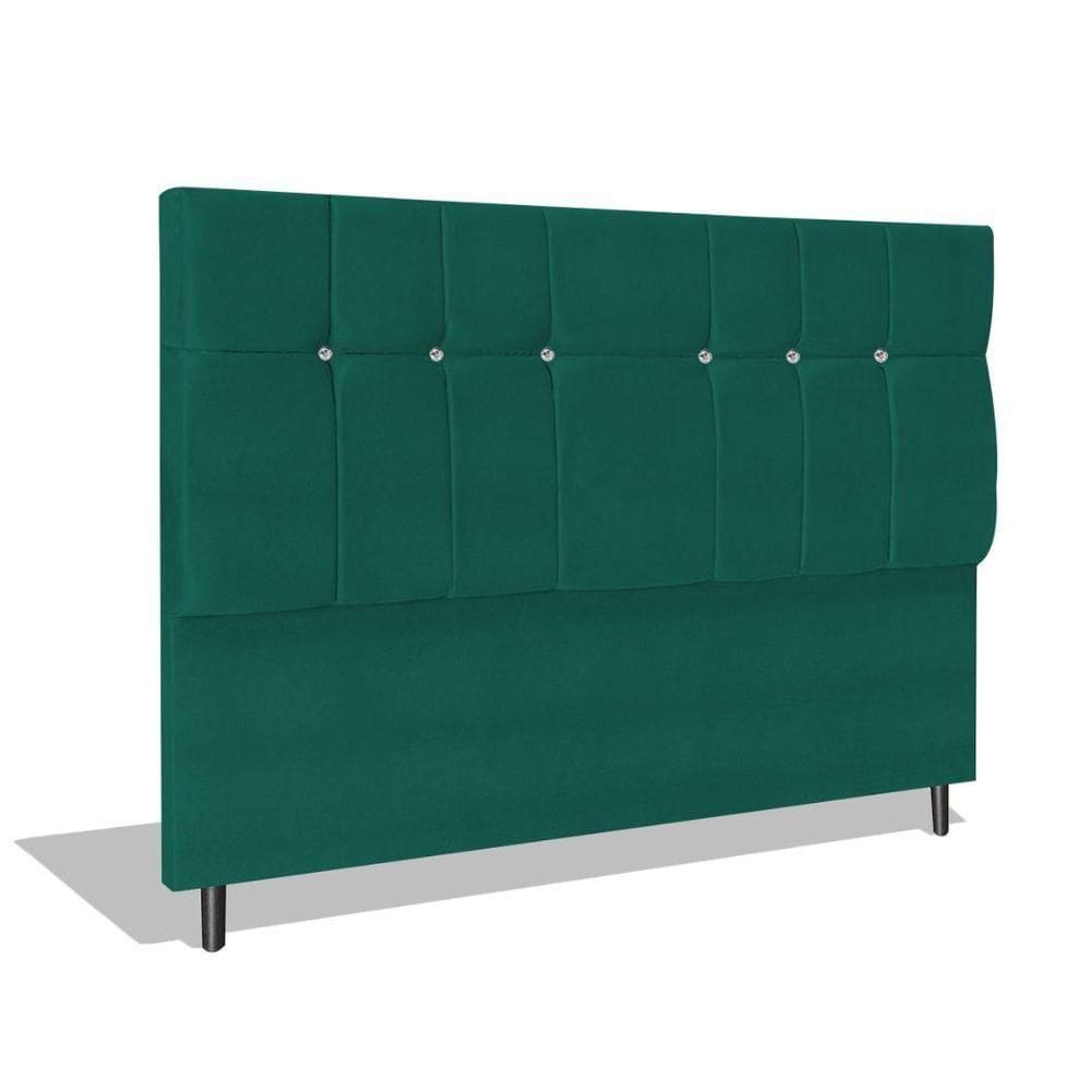 Cabeceira Estofada Box Casal King Size Encosto Para Cama Audi X1 195x126 Cm Azul Tiffany