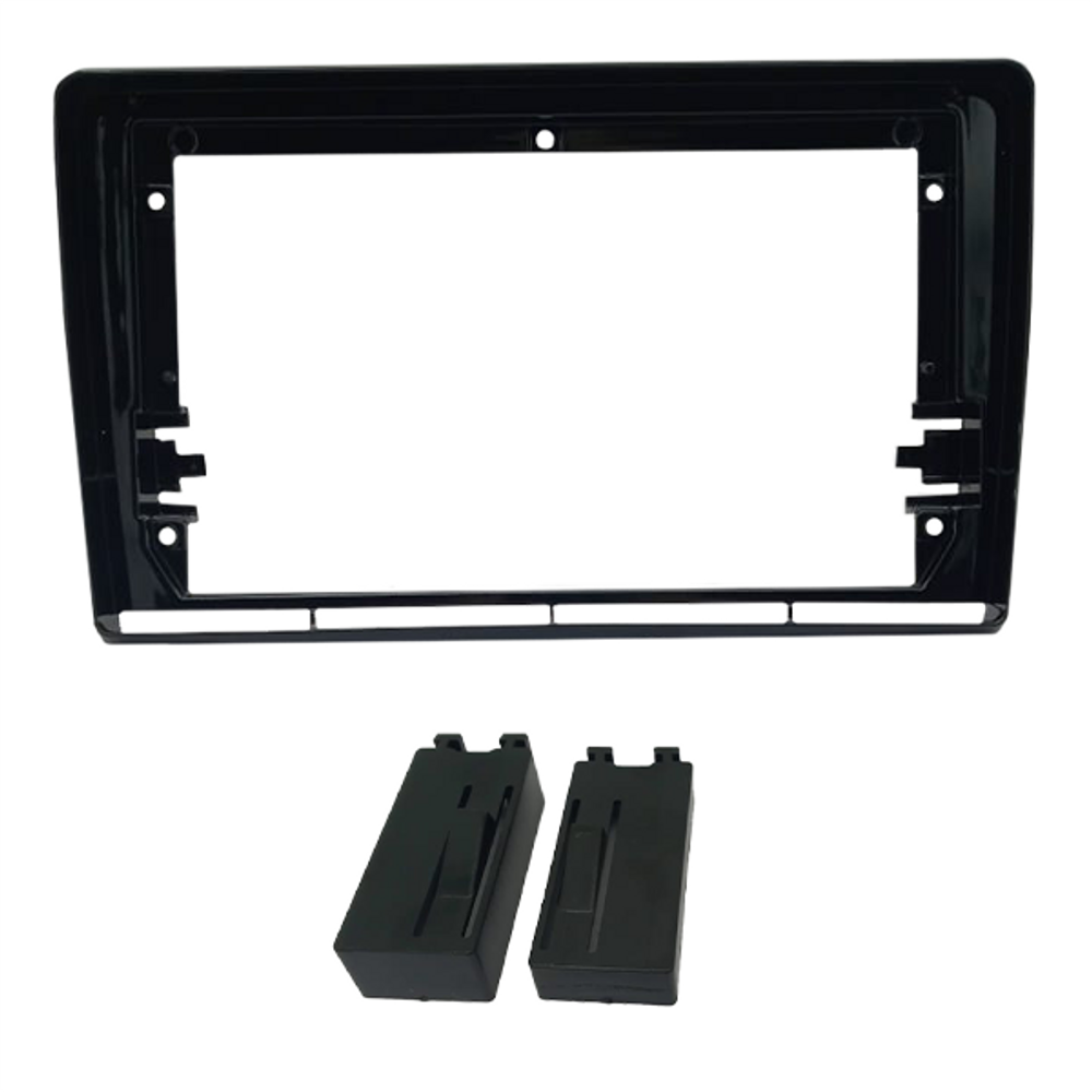 Moldura 9 Pol. Fiat Bravo G2 - 2010 à 2016 - Black Piano - Fiamon