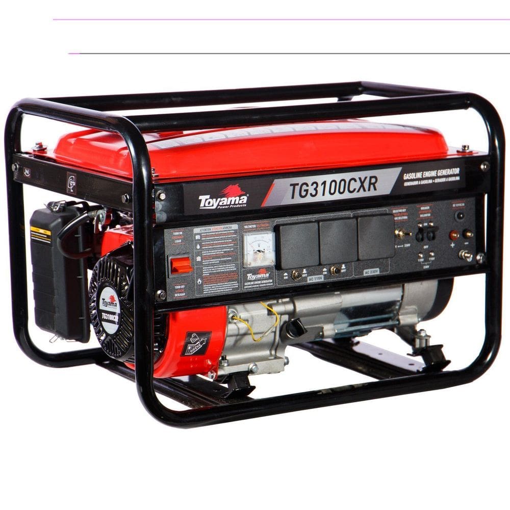 Gerador Energia Gasolina 3100W 115/230V TG3100CXR 4T Toyama