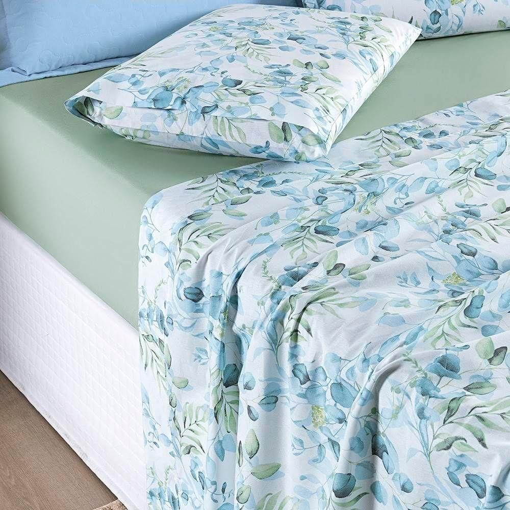 Jogo De Lençol Queen Cotton Select Estampado 200 Fios 4 Peças - Forest