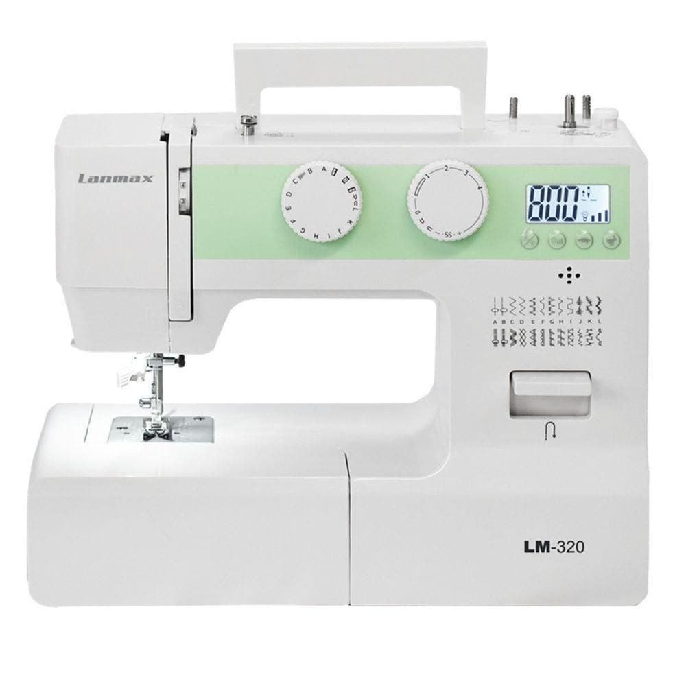 Maquina De Costura Doméstica Lanmax 24 Pontos Eletronica Bivolt Lm-320