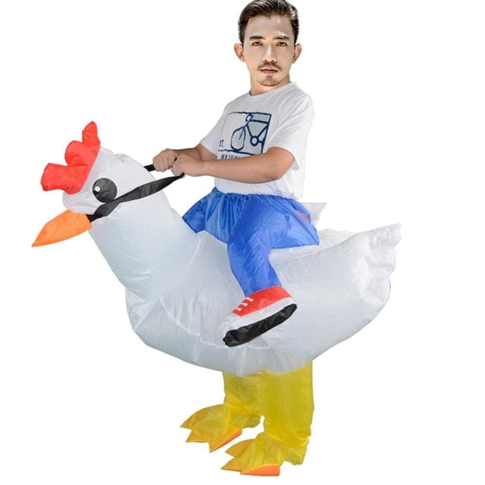 Fantasia inflável Ride on Chicken ZISUEX para adultos