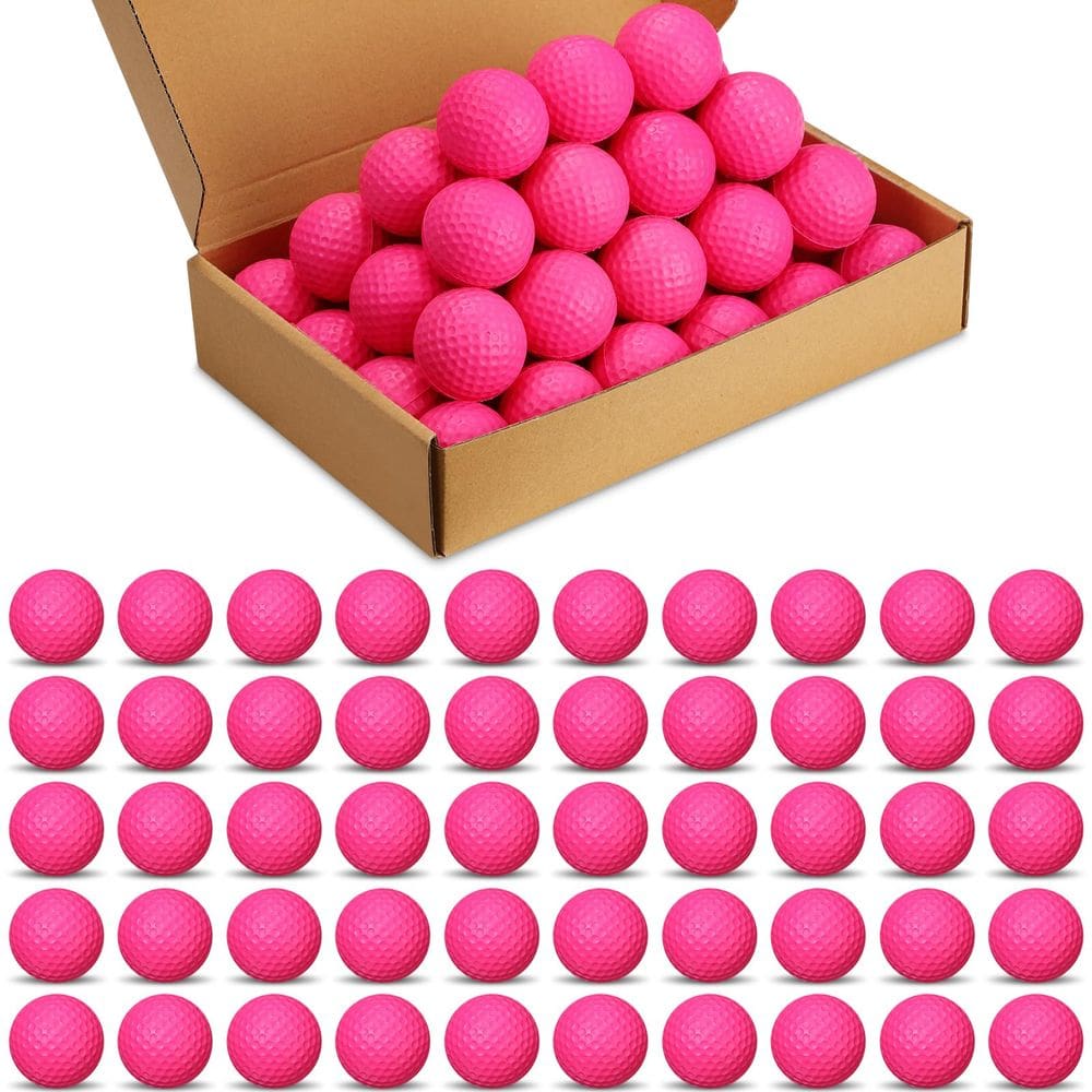 Bolas de treino de golfe de espuma Yilloog, pacote 120 para crianças, rosa