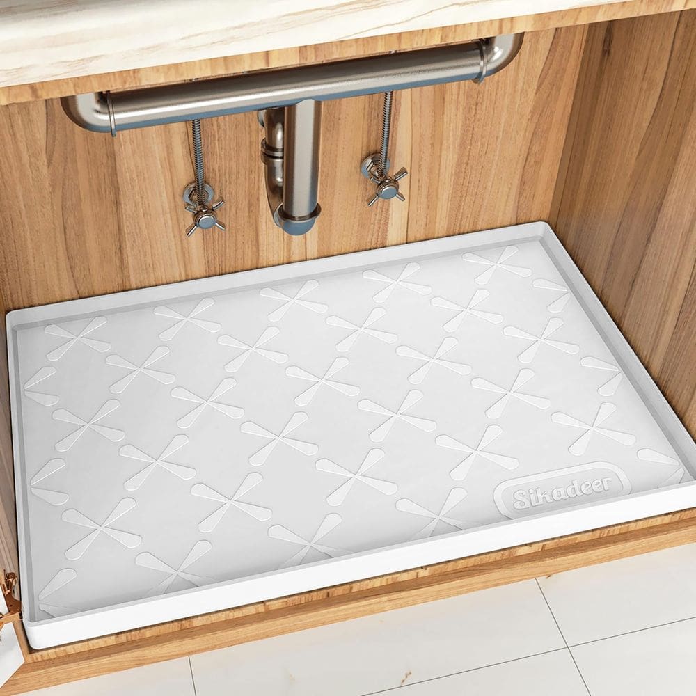 Tapete de pia SIKADEER Thicken à prova d`água de silicone de qualidade alimentar 34x19cm