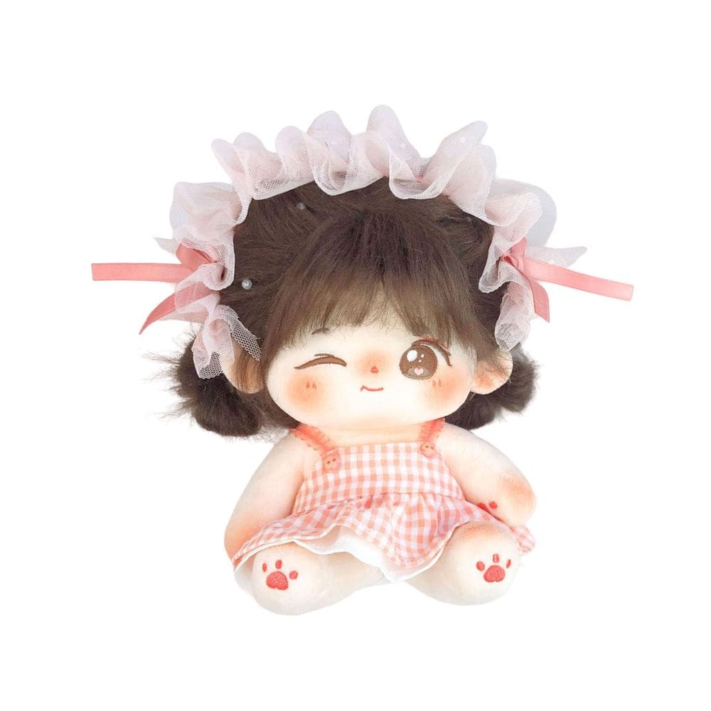 Boneca de pelúcia CALEMBOU de 20 cm com esqueleto e roupas, vestido Winkii