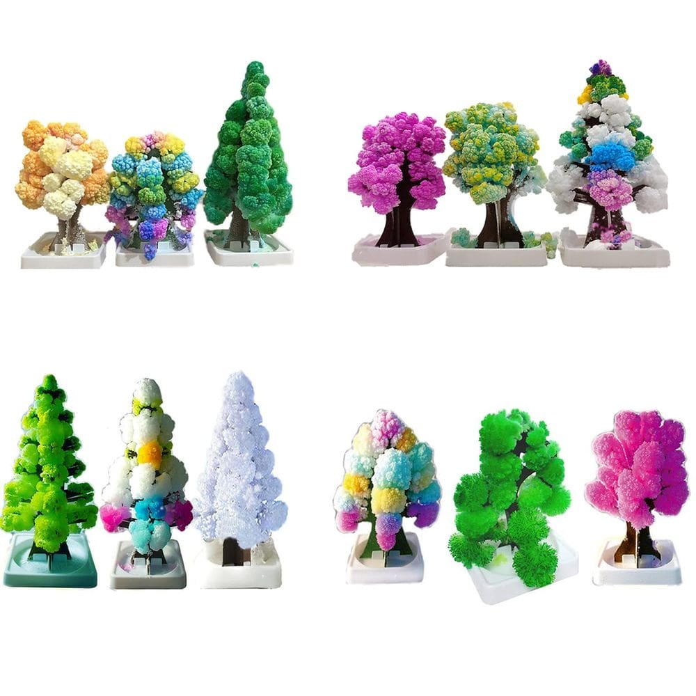 Kit de cultivo mágico para árvores de Natal Geduochn, pacote com 4