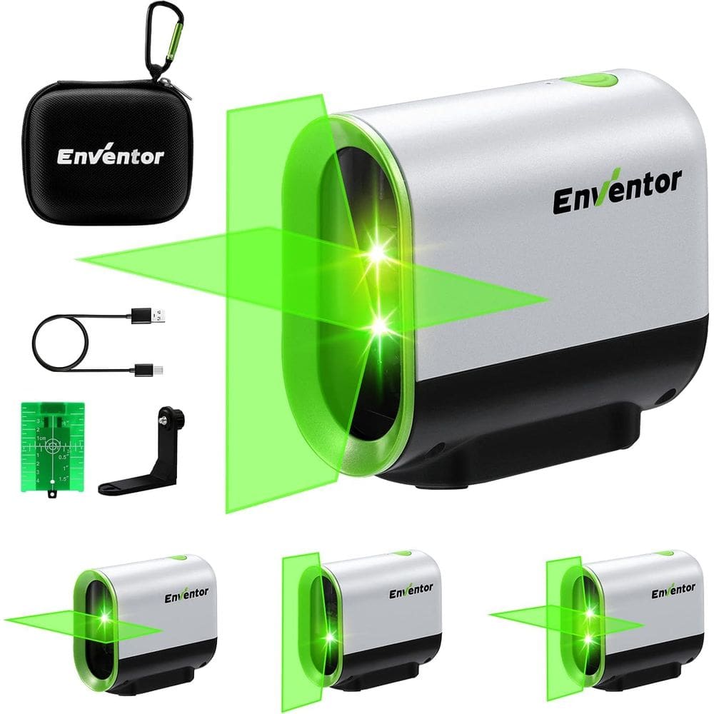 Nível a laser Enventor Green 360° com autonivelamento com bateria