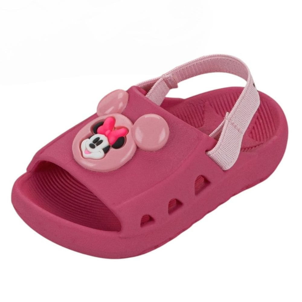 Chinelo Elástico Infantil Menina Conforto Disney Minnie