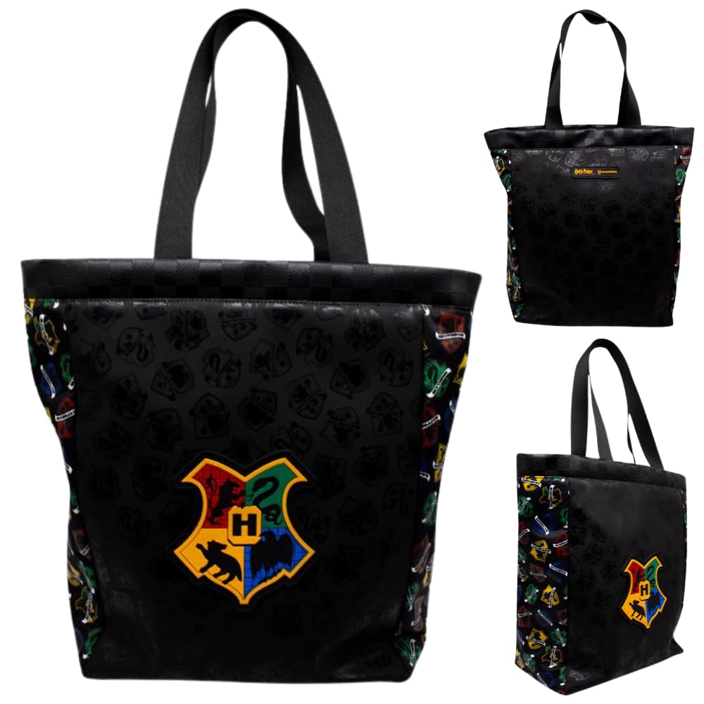 Hogwarts Bolsa Sacola Shopping Bag Preta Multiuso Oficial Harry Potter