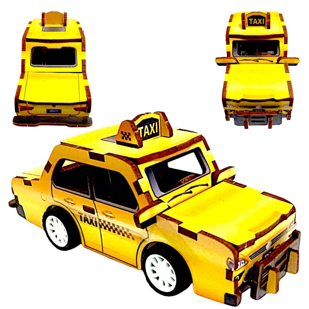 Carrinho De Madeira Fricção Brinquedo Criança Facil De Montar