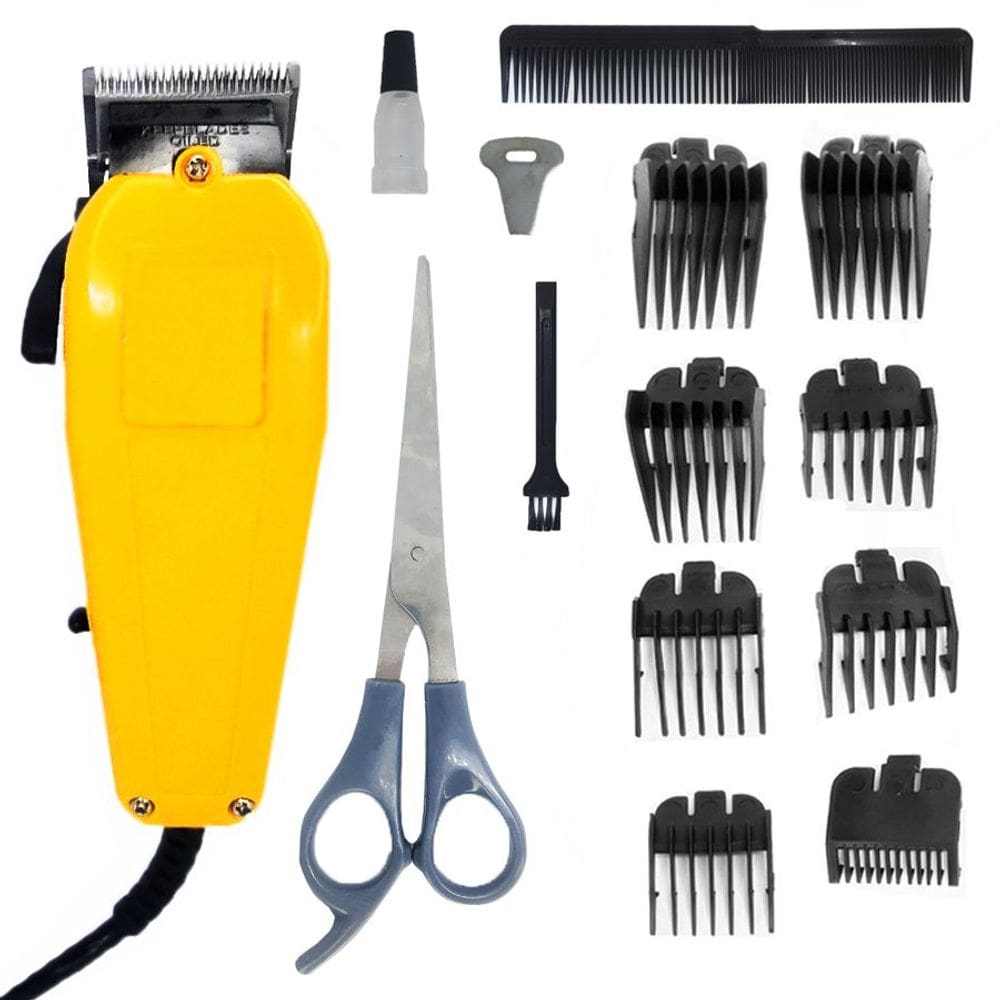 Kit Máquina Cabelo Barba Profissional