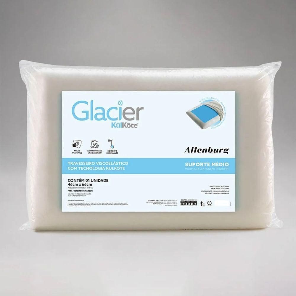 Travesseiro Glacier Medio Altenburg 50cm X 70cm