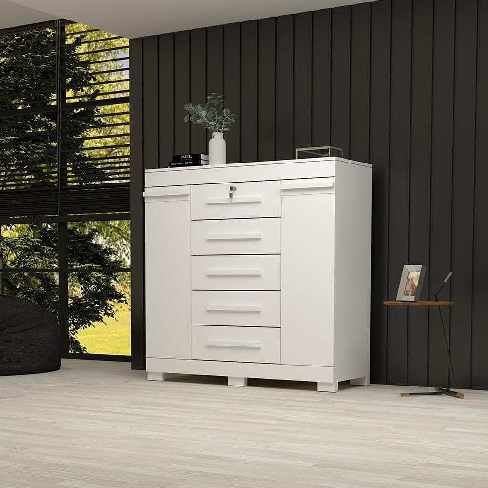 Cômoda Turquia 100% Mdf Linhamobília Branco