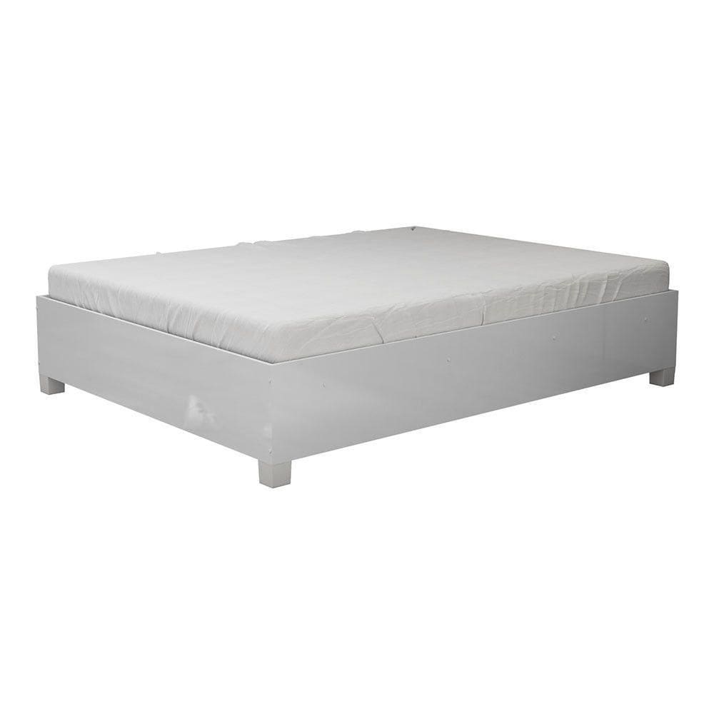 Cama Casal Paula Em Mdp Carioca Móveis Branco