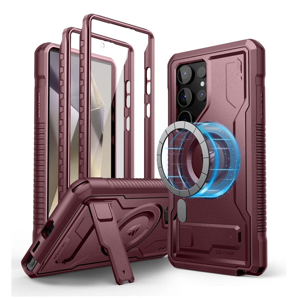 Capa magnética Dexnor para Samsung Galaxy S24 Ultra Vermelha