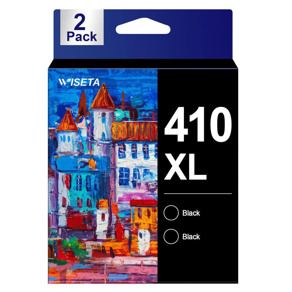 Cartuchos de tinta Wiseta 410XL 410 pretos remanufaturados Epson 410