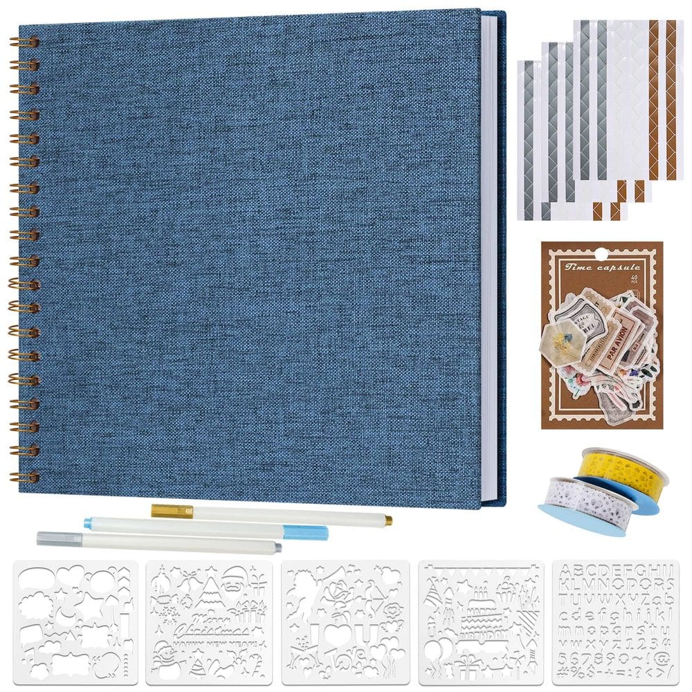 Álbum de fotos de álbum de recortes Vienrose Hard Linen Capa 30x30cm
