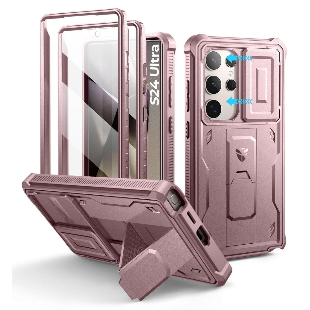 Capa Dexnor para Samsung Galaxy S24 Ultra com capa de câmera deslizante