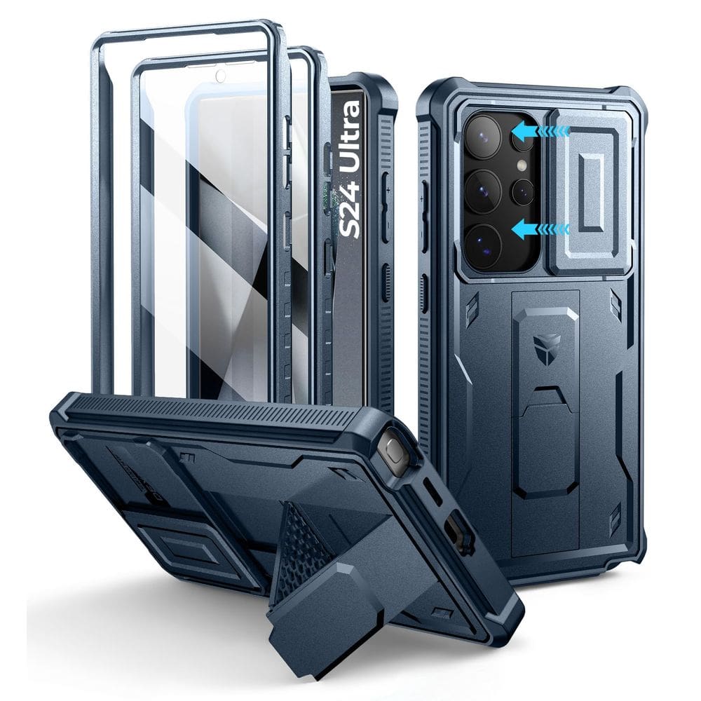 Capa Dexnor para Samsung Galaxy S24 Ultra com capa de câmera deslizante