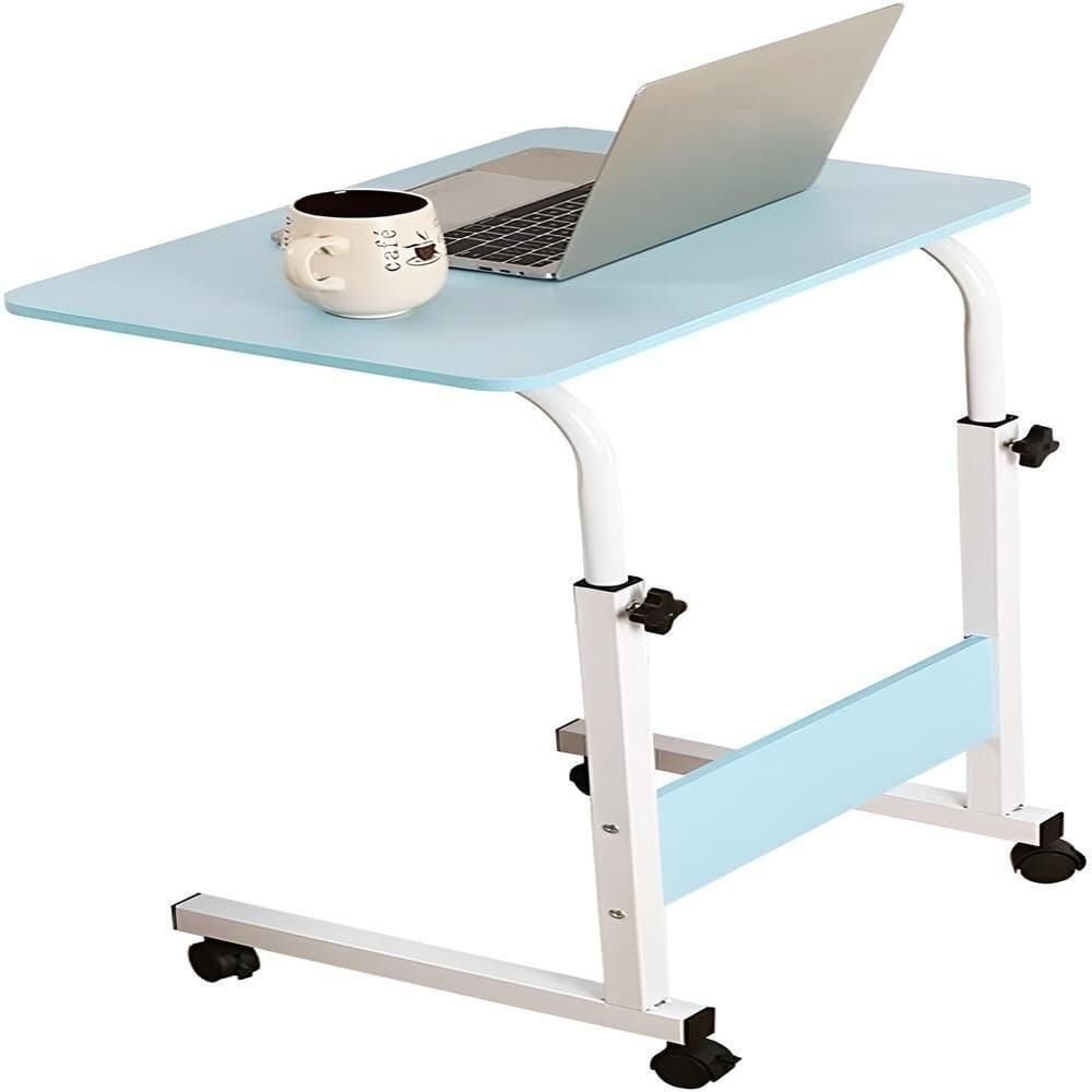 Mesa Notebook Multiuso Home Office Café Azul Rodinhas