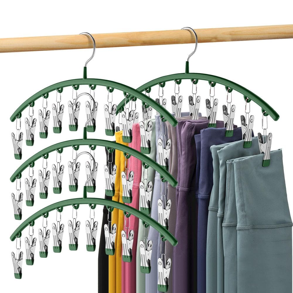 Organizador de legging Closet Volnamal com 10 clipes comporta 40 leggings