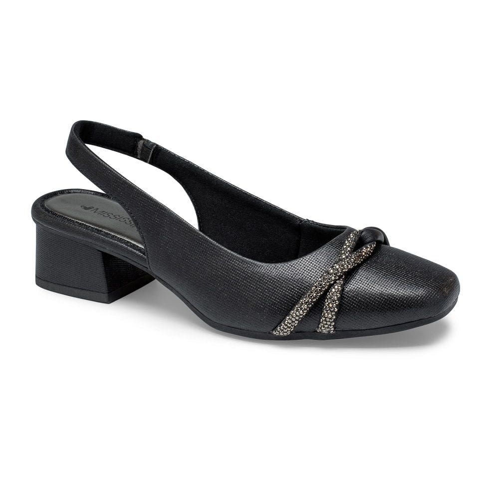 Sapato Salto Bloco Mississipi MC973 Feminino - Preto