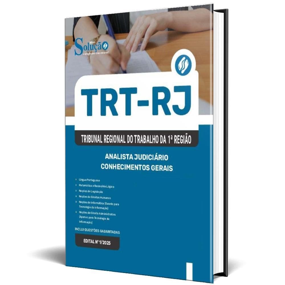 Apostila Concurso Trt Rj 2025 Analista Judiciário