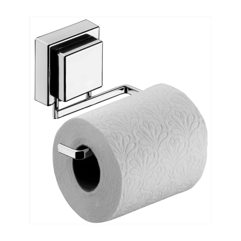 Suporte para Papel Higiênico 12cm Ventosa Cromado Future