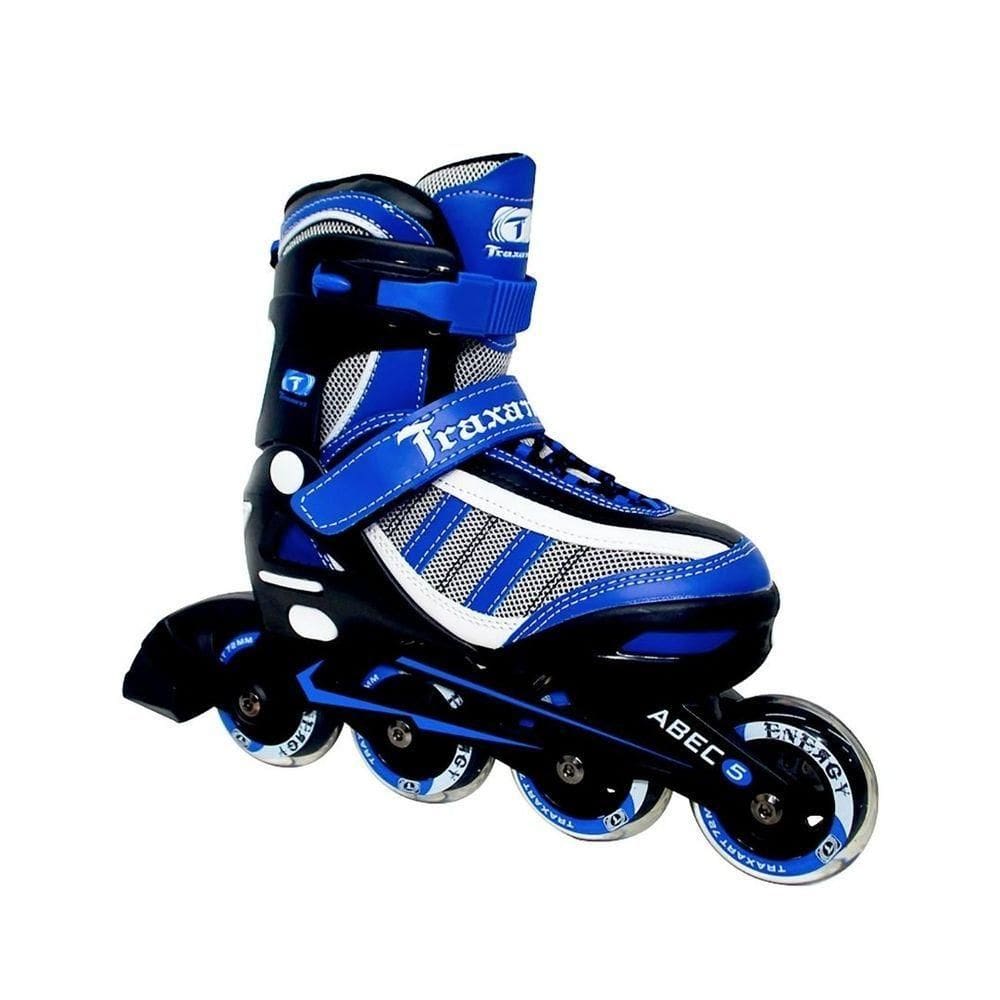 Patins Infantil Inline Energy Azul Traxart (par) Tam: 28-31