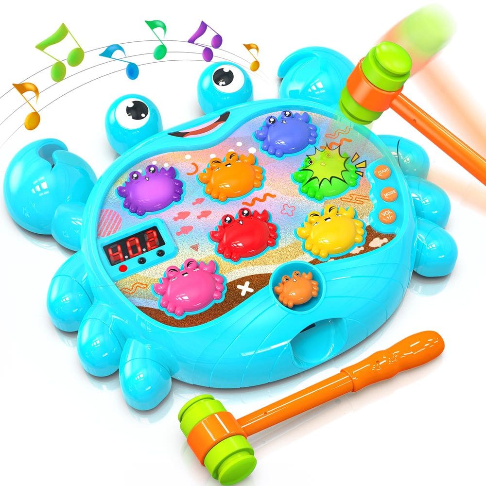 Brinquedo infantil HopeRock para menino de 2 a 4 anos com martelos e música