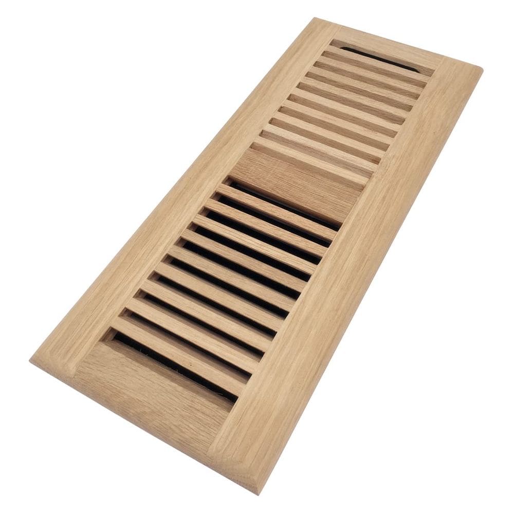 Tampa de ventilação Floor Register Homewell White Oak Wood 6x14in