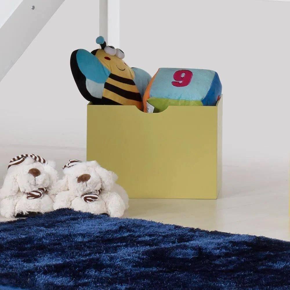 Caixa Organizadora para Quarto Infantil em MDF Casatema Verde Abacate