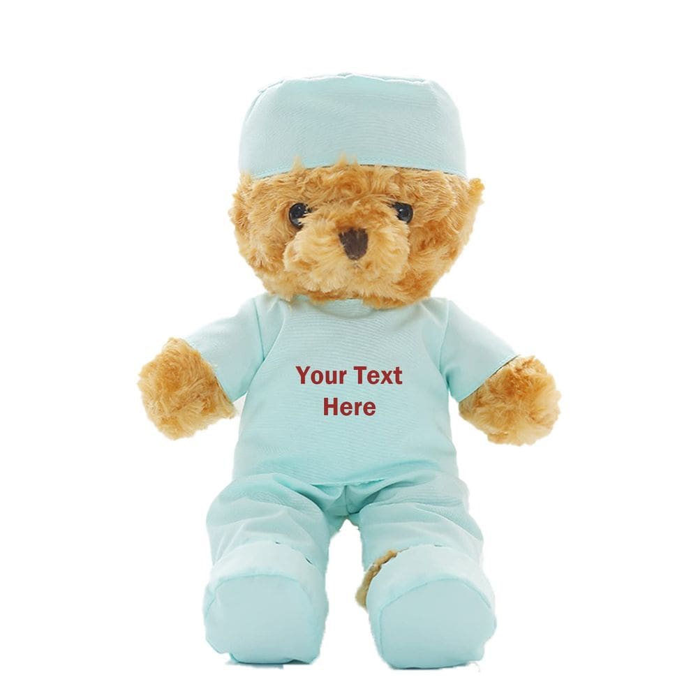 Ursinho de pelúcia de pelúcia Doctor Nurse personalizado 28 cm