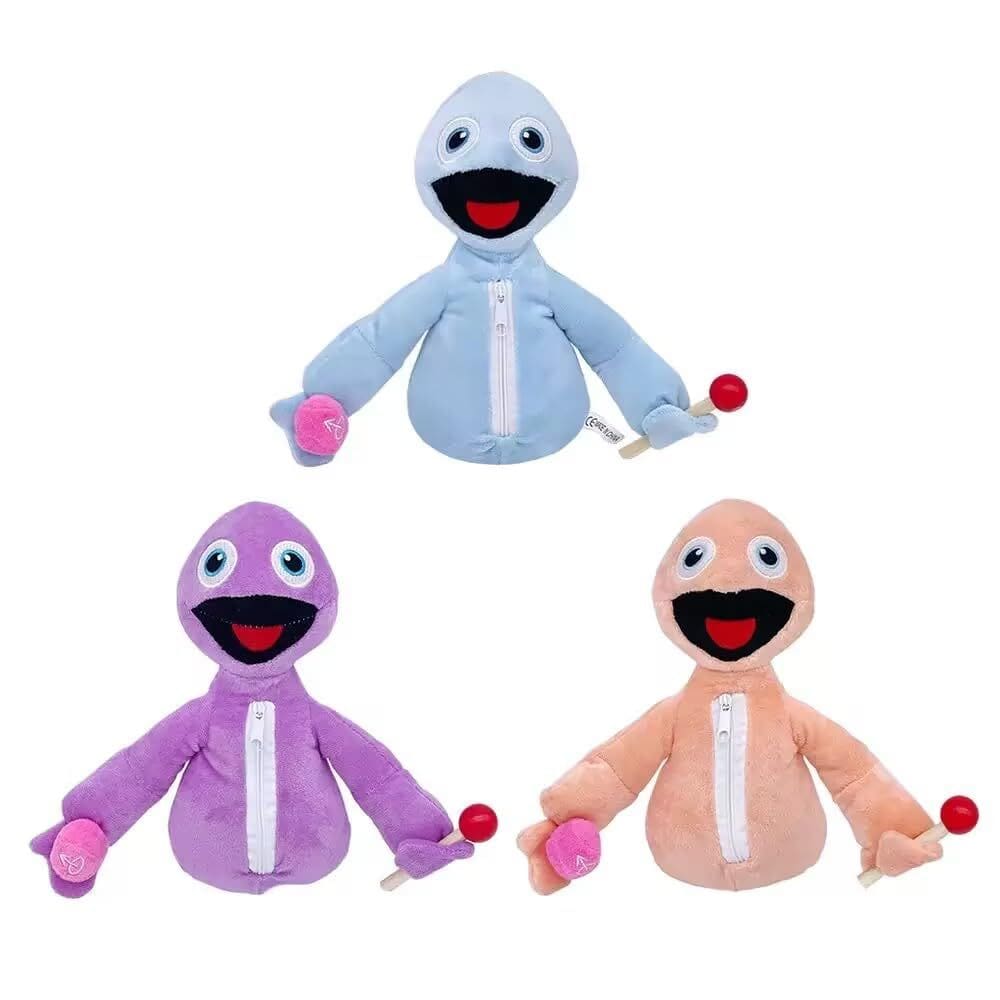 Almofada macia de pelúcia Yeeps Hide and Seek da Plush Christmas Dolls (3 unidades)