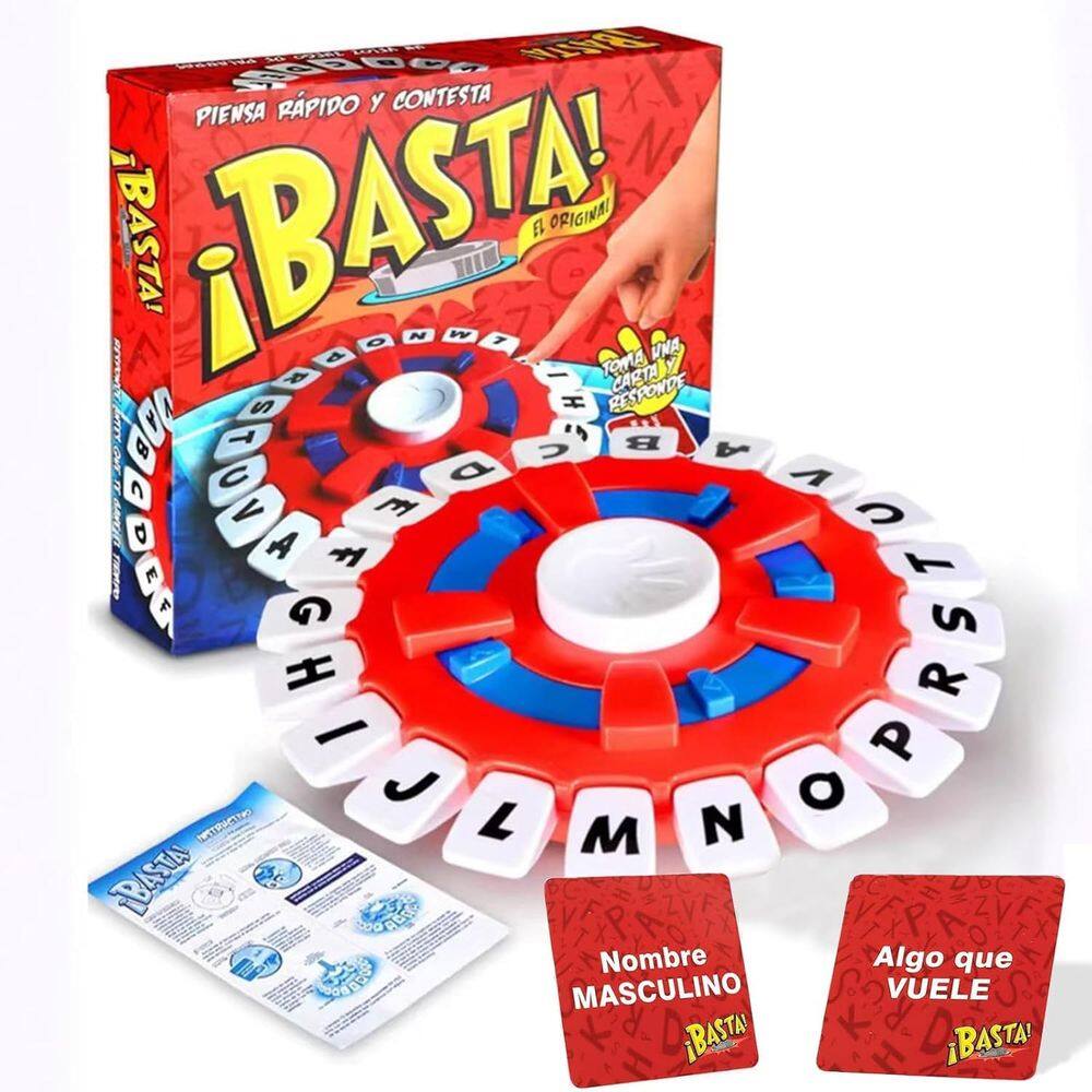 Jogo de tabuleiro Basta Latin Spanish com embalagem portátil