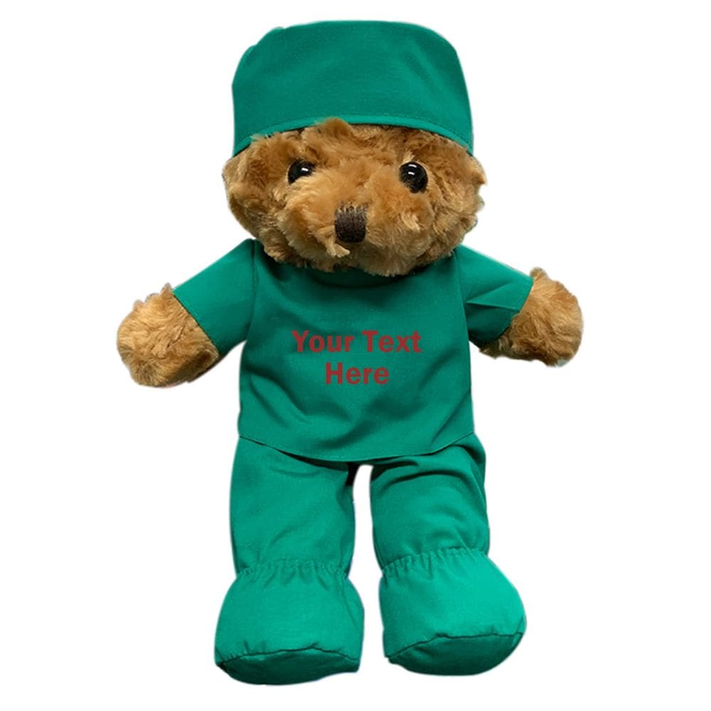 Ursinho de pelúcia de pelúcia Doctor Nurse personalizado 28 cm