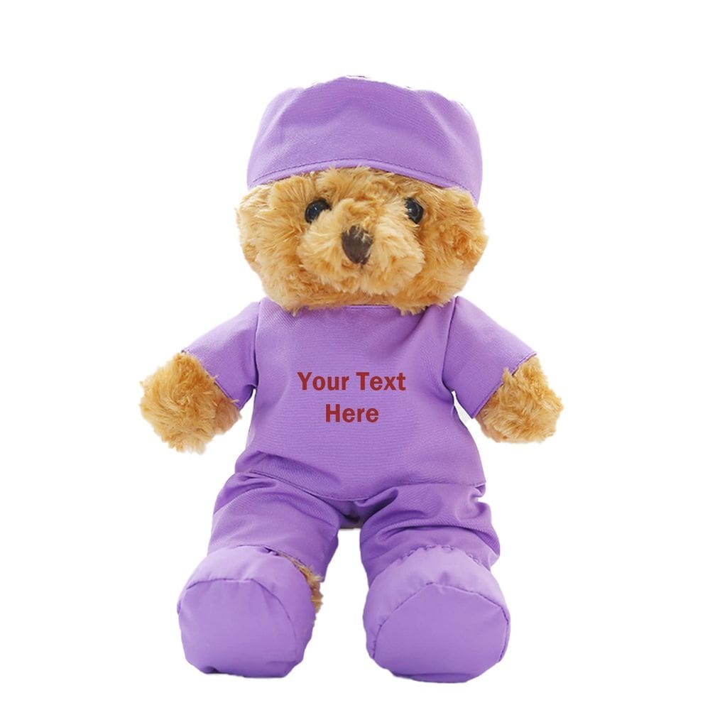 Ursinho de pelúcia de pelúcia Doctor Nurse personalizado 28 cm