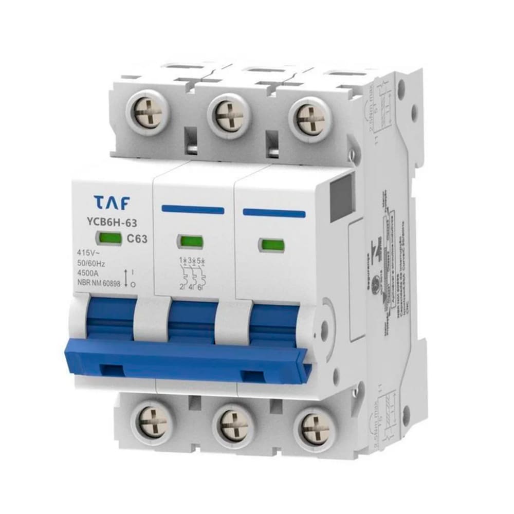 Disjuntor Tripolar Din Curva C TAF