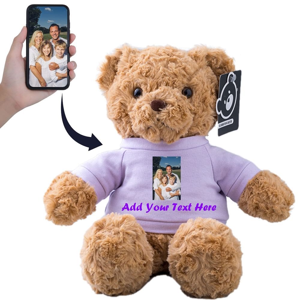 Brinquedo de pelúcia de urso de pelúcia personalizado 33 cm