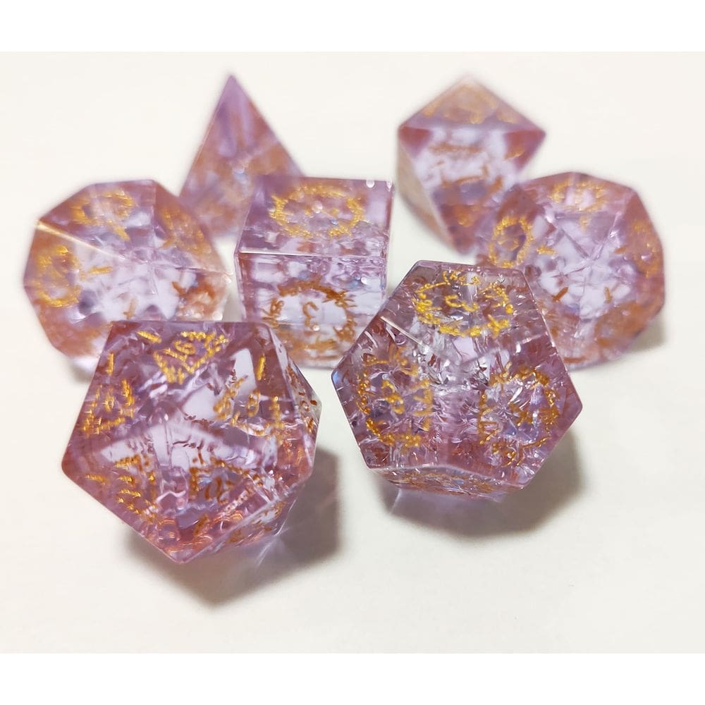 Conjunto de dados Dungeons and Dragons DND RPG Pathfinder Pink