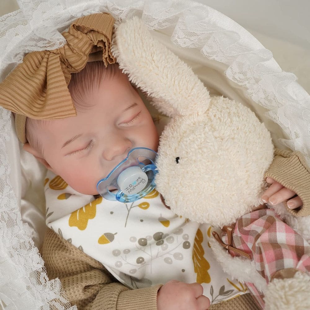 Boneca Reborn Baby Doll realista de 17 polegadas para menino/menina recém-nascido realista